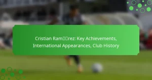 Cristian Ramírez: Key Achievements, International Appearances, Club History
