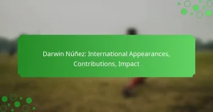 Darwin Núñez: International Appearances, Contributions, Impact
