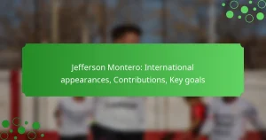 Jefferson Montero: International appearances, Contributions, Key goals