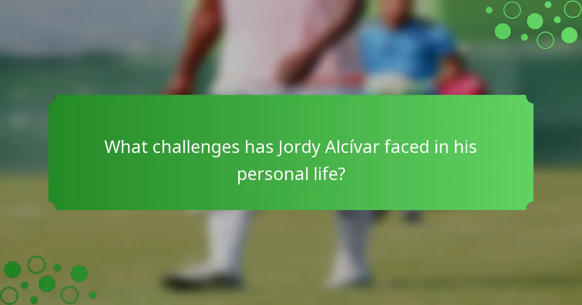 What challenges has Jordy Alcívar faced in his personal life?