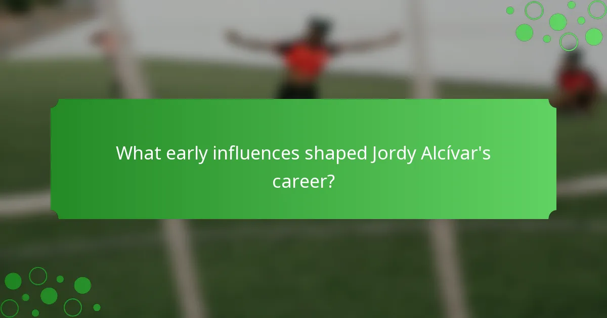 What early influences shaped Jordy Alcívar's career?