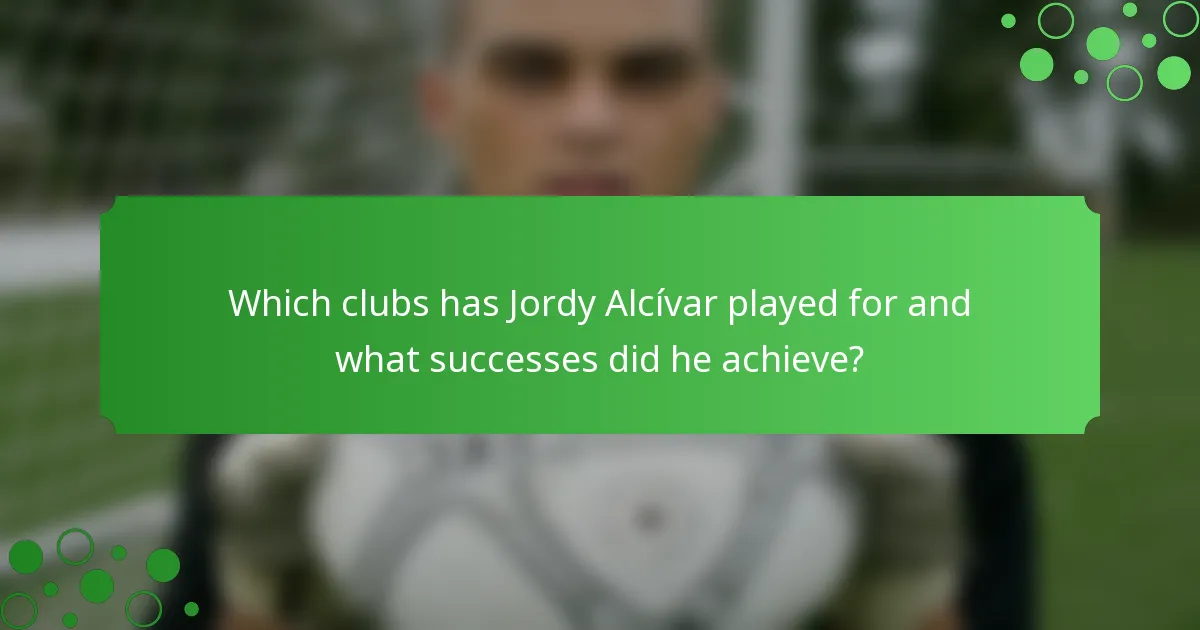 Which clubs has Jordy Alcívar played for and what successes did he achieve?